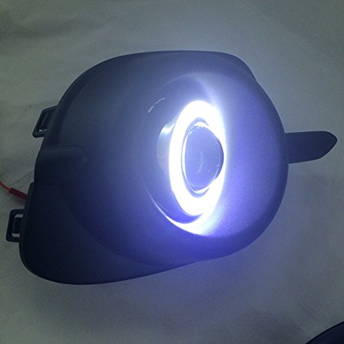 High-Performance LED DRL Angel Eyes Fog Lights - Exact Fit Replacement for Mitsubishi Pajero Sport/Montero Sport - Perfect for Off-Roading, Night Driving & Enhanced Visibility