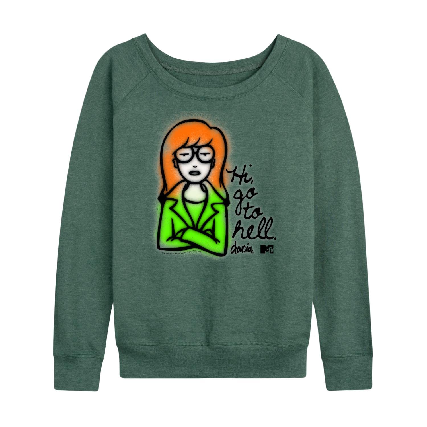 Daria Women's Lightweight French Terry Pullover Hoodie - Soft Casual Sweatshirt for Lounge, Yoga & Everyday Wear | Hybrid Apparel