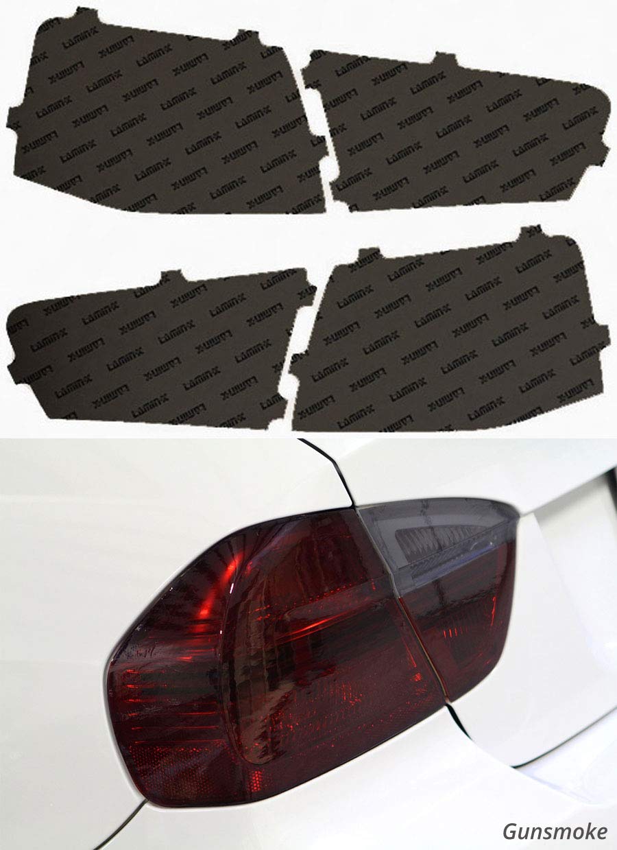 Lamin-x Custom Fit Gunsmoke Tail Light Covers for Audi A6 Sedan (2012-2015) - Smoke Tinted Protection & Style Upgrade for Night Driving & Car Shows