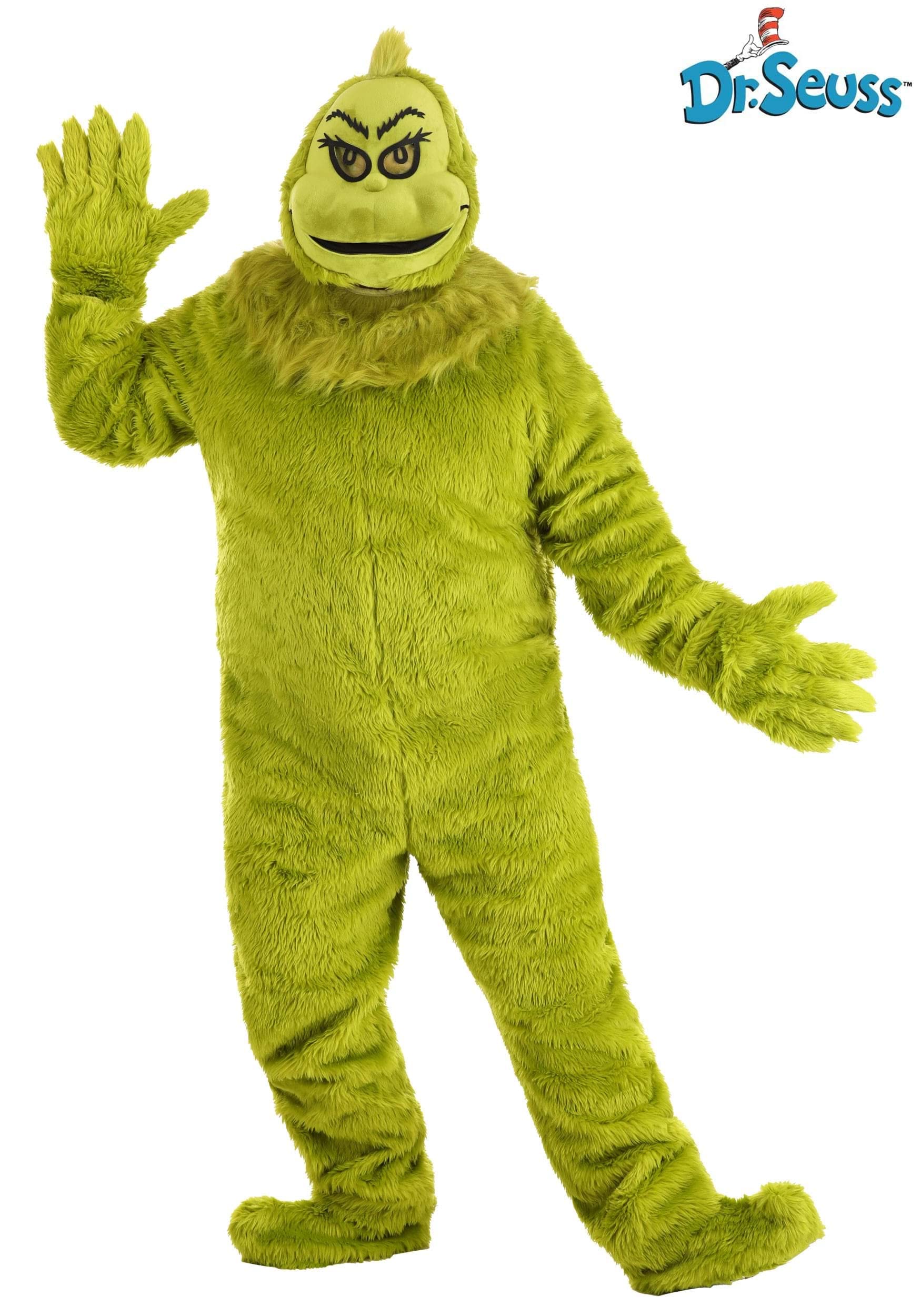 The Grinch Adult Plus Size Premium Costume 2X-Large - Perfect for Christmas Parties, Cosplay & Holiday Events