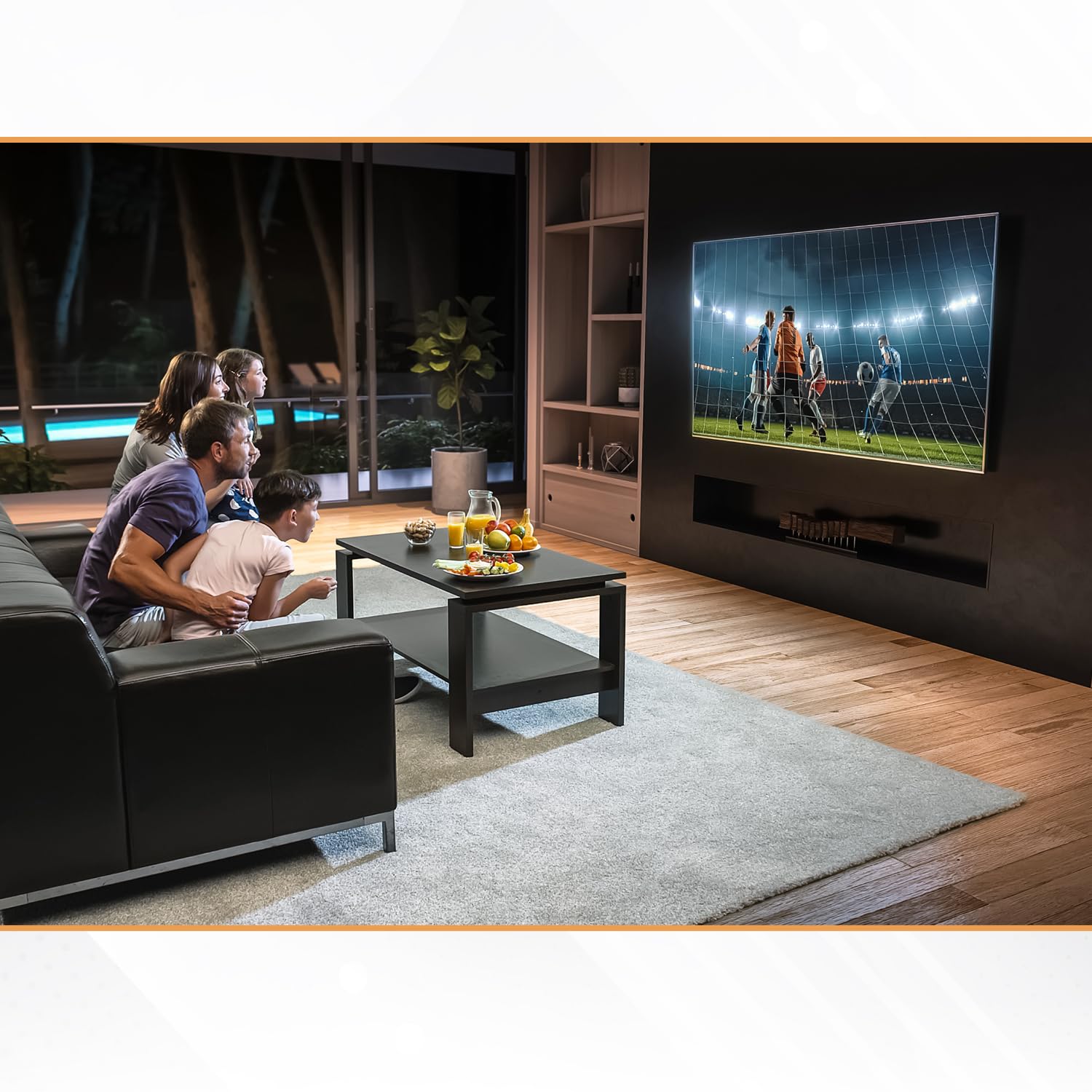 Ultra Slim Tilt TV Wall Mount Bracket for LG 77 Inch Class C3 Series OLED evo 4K UHD Smart TV (OLED77C3AUA) - Low Profile 1.7
