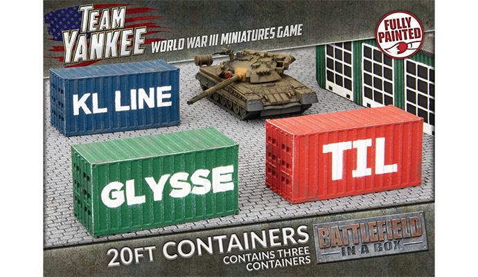 Battlefield in a Box: 20ft Modern Military Shipping Containers for Wargaming & Diorama Scenes - Perfect for Tabletop War Games and Model Displays