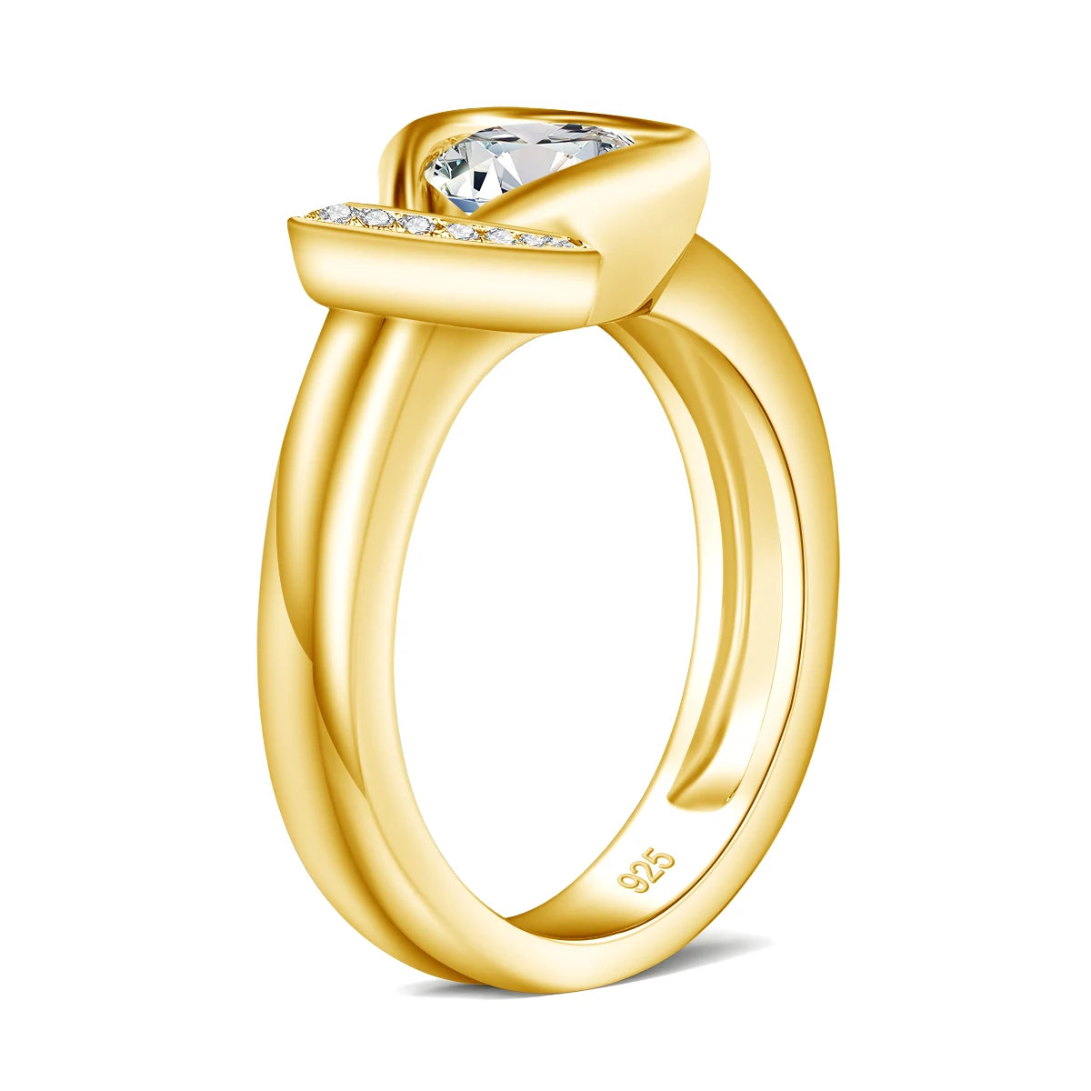 Luxury Moissanite Engagement Ring for Women - 7mm 1.2ct Wedding Band with Certificate, Elegant Bow Knot Design, Trendy Bride Gift for Anniversary, Proposal & Special Occasions