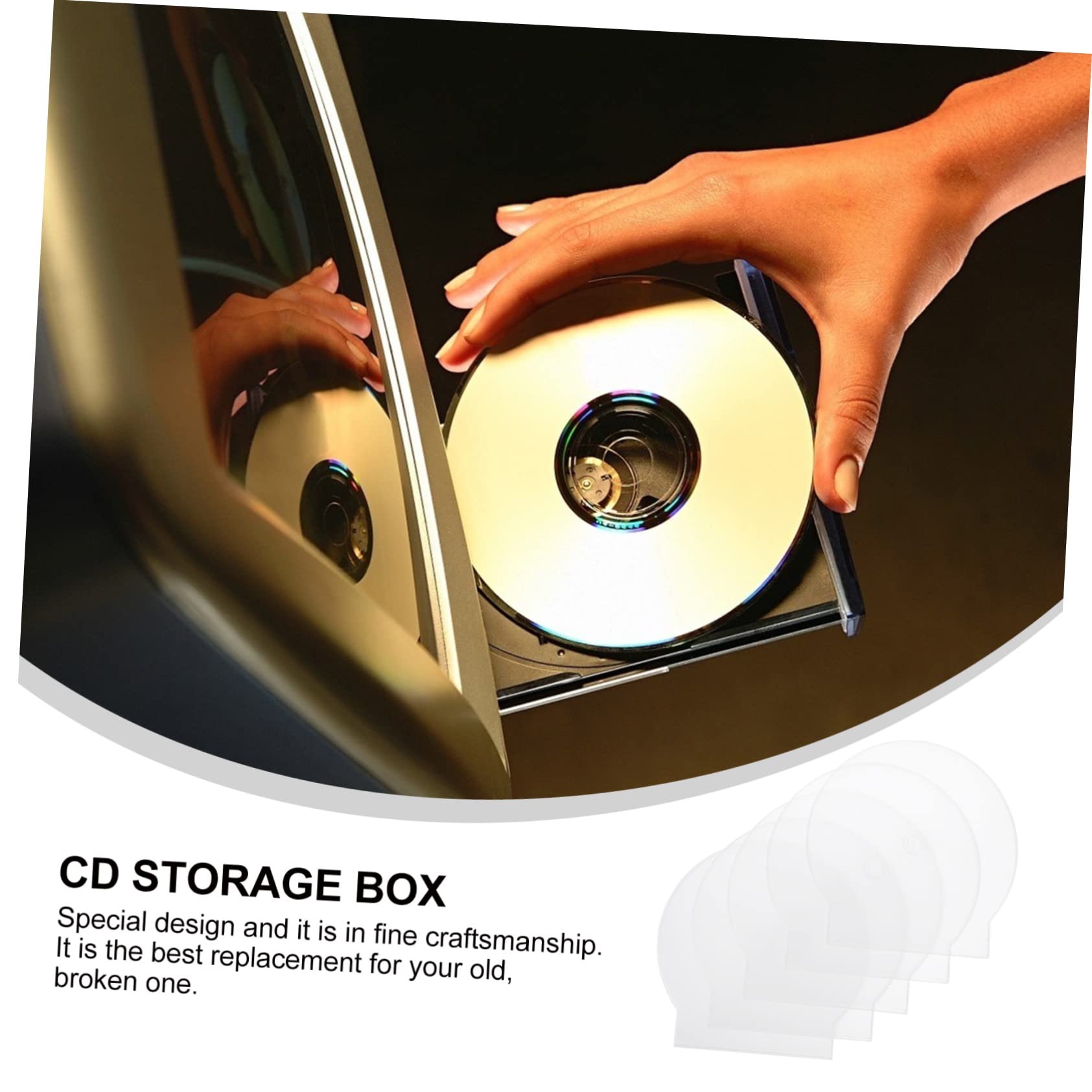 BESTonZON 15-Pack Clear Clamshell CD/DVD Cases - Jewel Case Protector with Secure Snap Closure for Music, Movies & Data Discs | Perfect for Home Collections, Office Archives & Media Storage