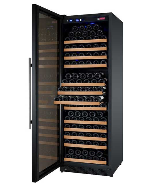 Flexcount 1 Zone 177 Bottle Wine Cooler - Dual Temperature Control for Red & White Wines - Perfect for Home Bars, Restaurants, and Wine Cellars