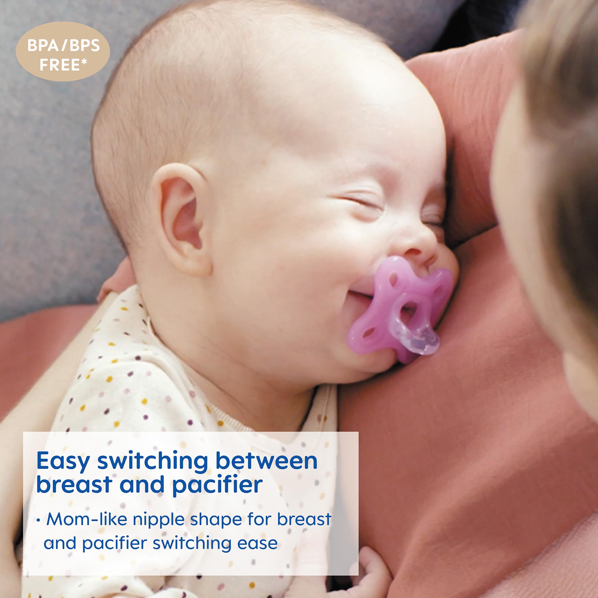 MAM Comfort Baby Pacifier - 100% Lightweight Silicone for Newborns 0-3 Months - Includes Sterilizer Case (Pack of 2) - Perfect for Soothing, Travel & Daycare Use