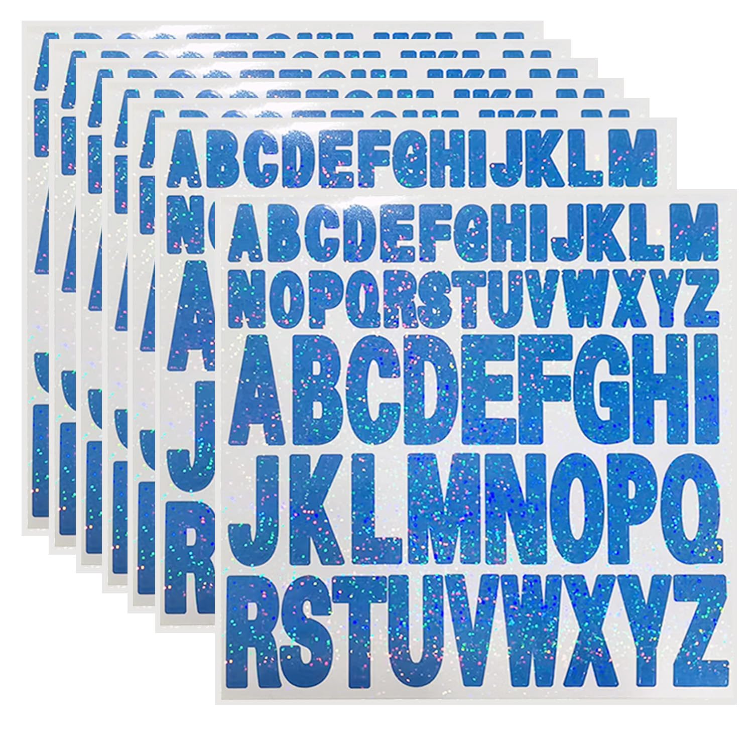 Starboling Self-Adhesive Vinyl Letter Stickers - 2 Inch & 1 Inch Dark Blue Alphabet Stickers for Mailbox Numbers, DIY Crafts, Outdoor Signs, Walls, Windows, Doors & Car Posterboard | Perfect for Home Decor, Address Marking & Creative Projects