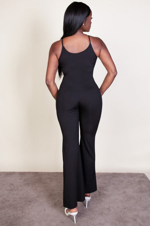 Stylish Ribbed Sleeveless Wide Leg Jumpsuit for Women | Comfortable Summer Outfit | Perfect for Beach, Vacation & Casual Wear