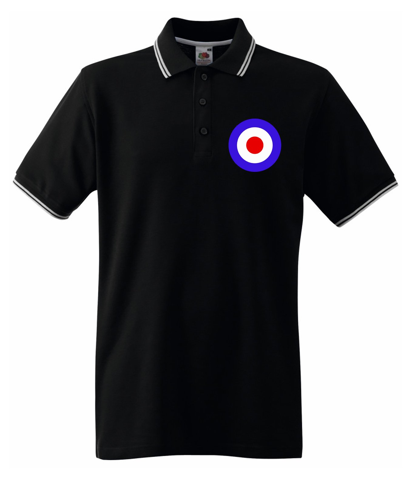 Stylish Tribal Print Men's Tipped Polo Shirt - Comfortable Casual Wear for Work, Golf & Outdoor Activities