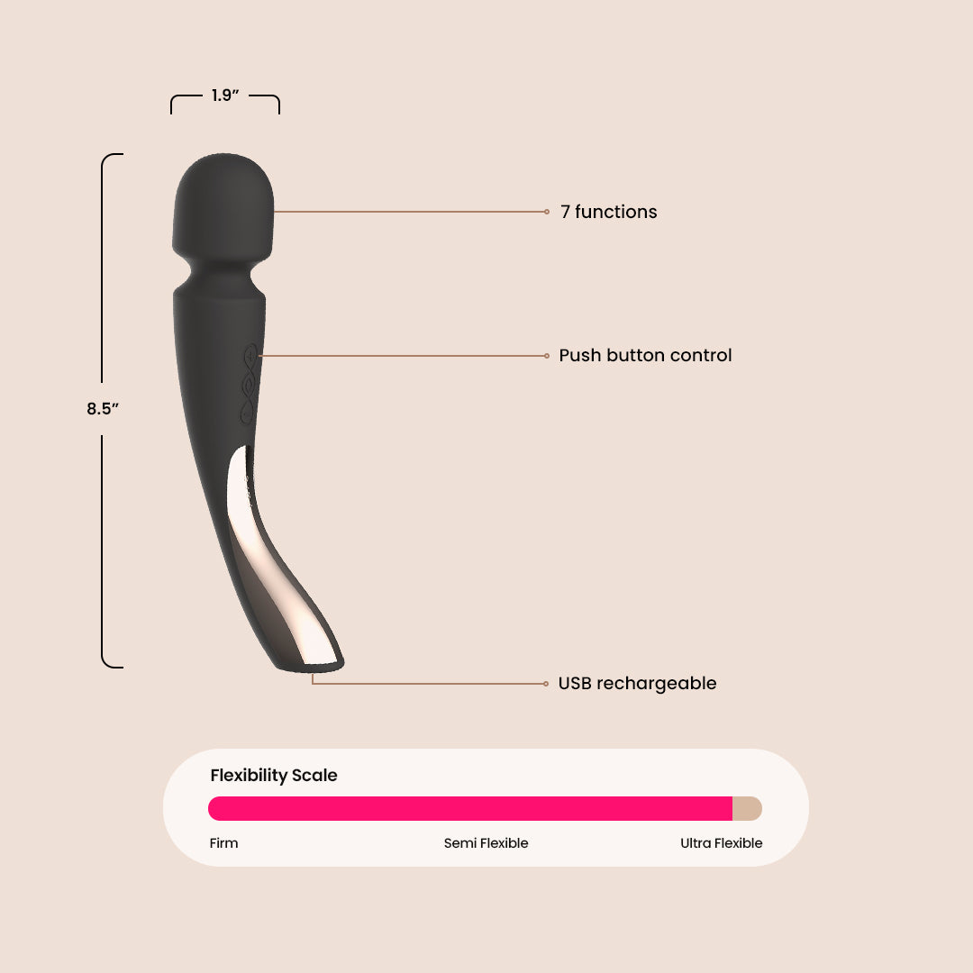 LELO SMART WAND™ 2 Medium - Premium Rechargeable Body Massager for Women & Men - Relaxation & Intimate Pleasure - Perfect for Stress Relief, Muscle Tension & Couples Play