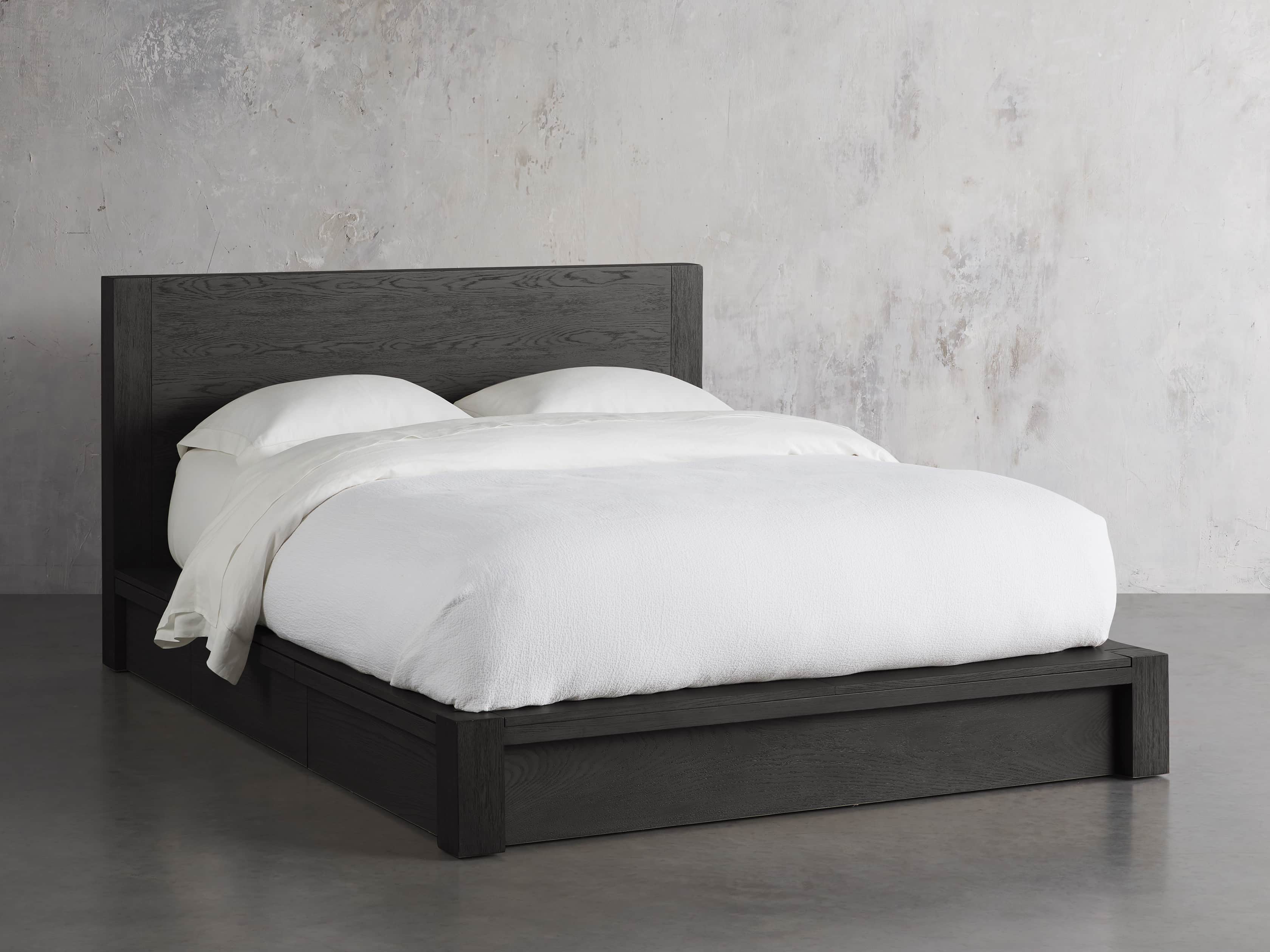Bodhi Storage Bed with Underbed Drawers - Queen Size Platform Bed Frame for Bedroom - Perfect for Small Spaces & Extra Storage