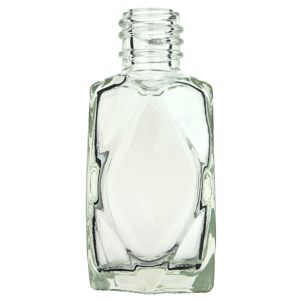 288-Piece Diamond Cut 1/2 oz (15ml) Empty Refillable Clear Glass Bottles for Perfume, Essential Oils & Aromatherapy - Travel Size Mini Containers for DIY, Beauty Products & Home Fragrance