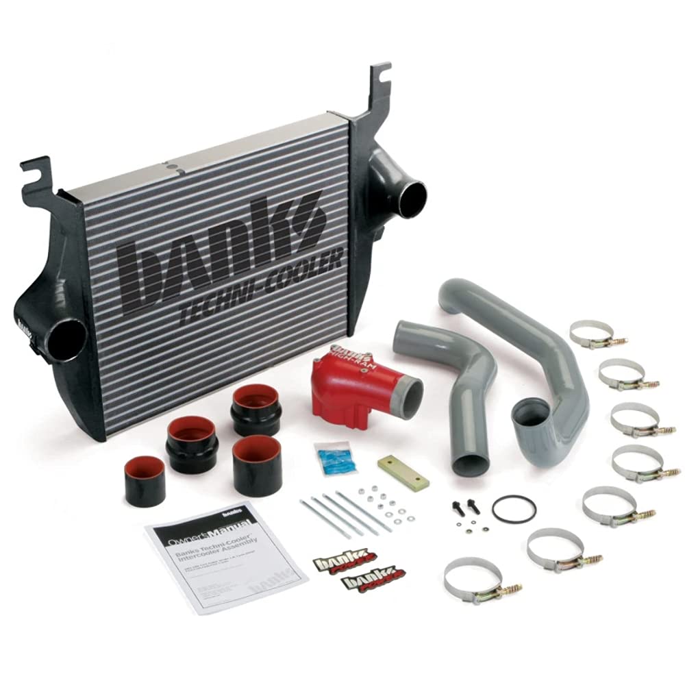 Banks 25975 Techni-Cooler Intercooler System - High Performance Cooling for Turbocharged & Supercharged Engines - Perfect for Racing, Towing & Off-Road Vehicles