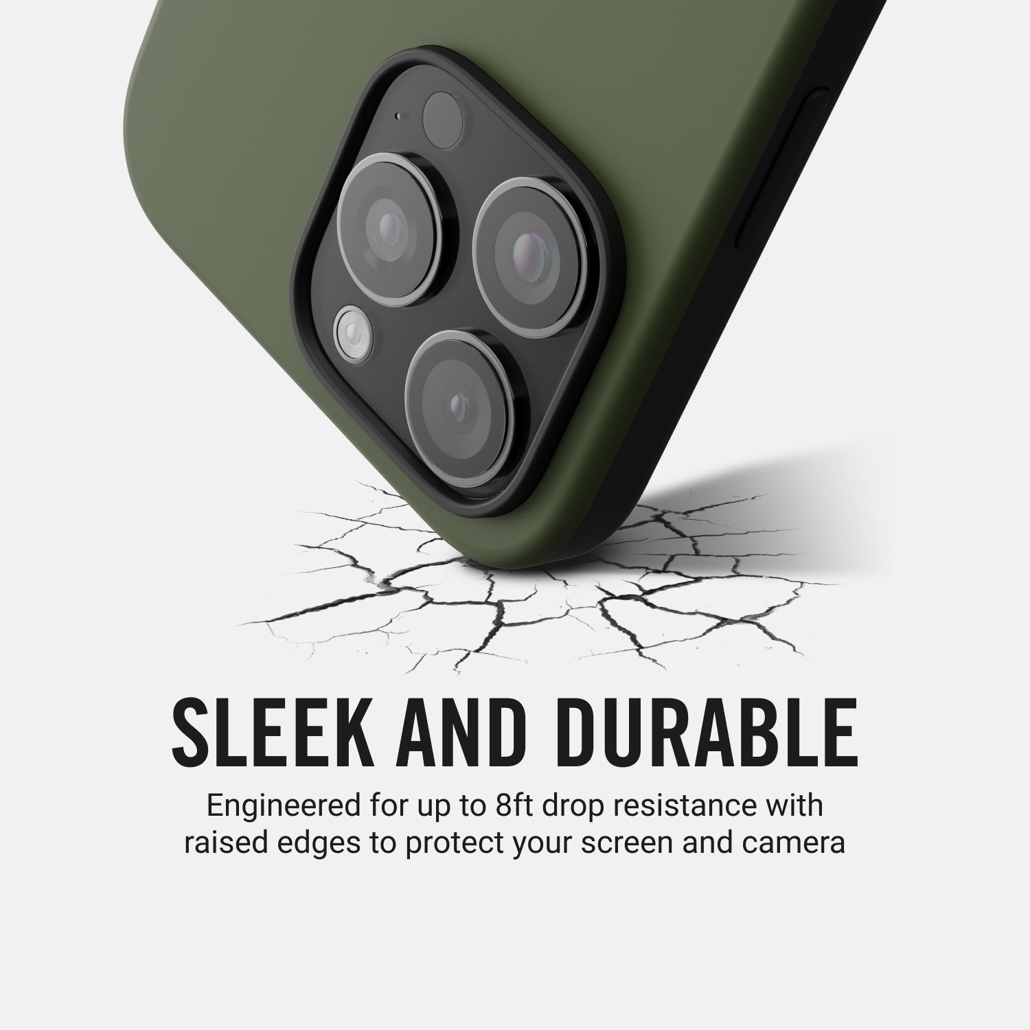 Premium Matte Olive iPhone 16 Pro Case - Slim Protective Cover with Anti-Slip Grip | Perfect for Work, Travel & Everyday Use