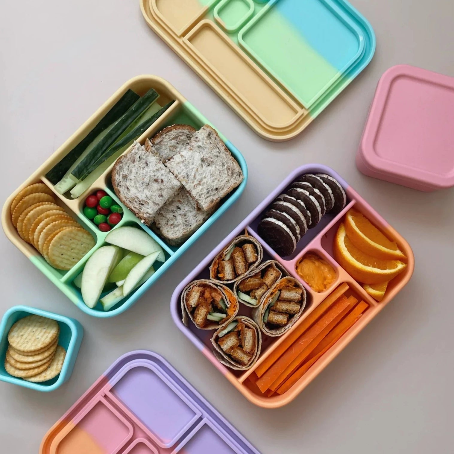 Eco-Friendly Reusable Silicone Lunch Box - BPA-Free, Leak-Proof Food Storage Container for Kids & Adults | Perfect for School, Office, Picnics & Meal Prep