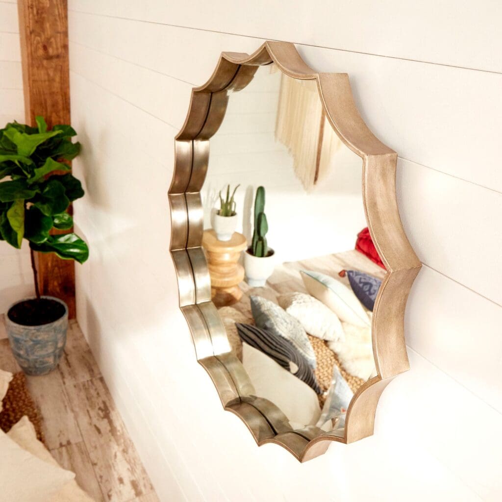 Cyan Design 09563 Luz Mirror - Silver Wall Mirror for Bathroom, Bedroom & Entryway Decor | Elegant Home Accent