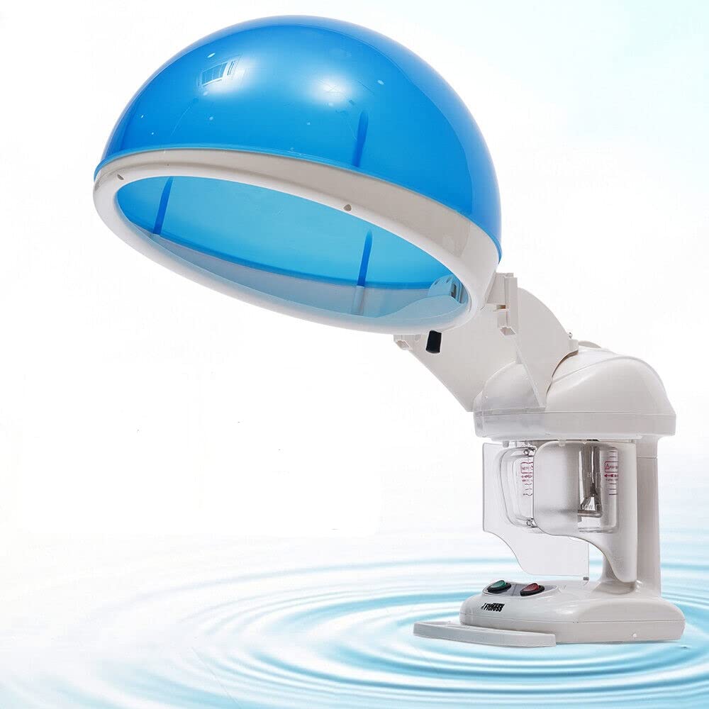 Professional Salon Hair Steamer with Ozone Heater & 360° Rotating Nozzle - Hair Dyeing, Styling & Deep Conditioning Treatment (17x16x27cm) for Home & Salon Use