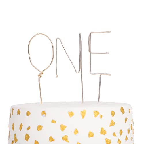 Gold One Cake Topper