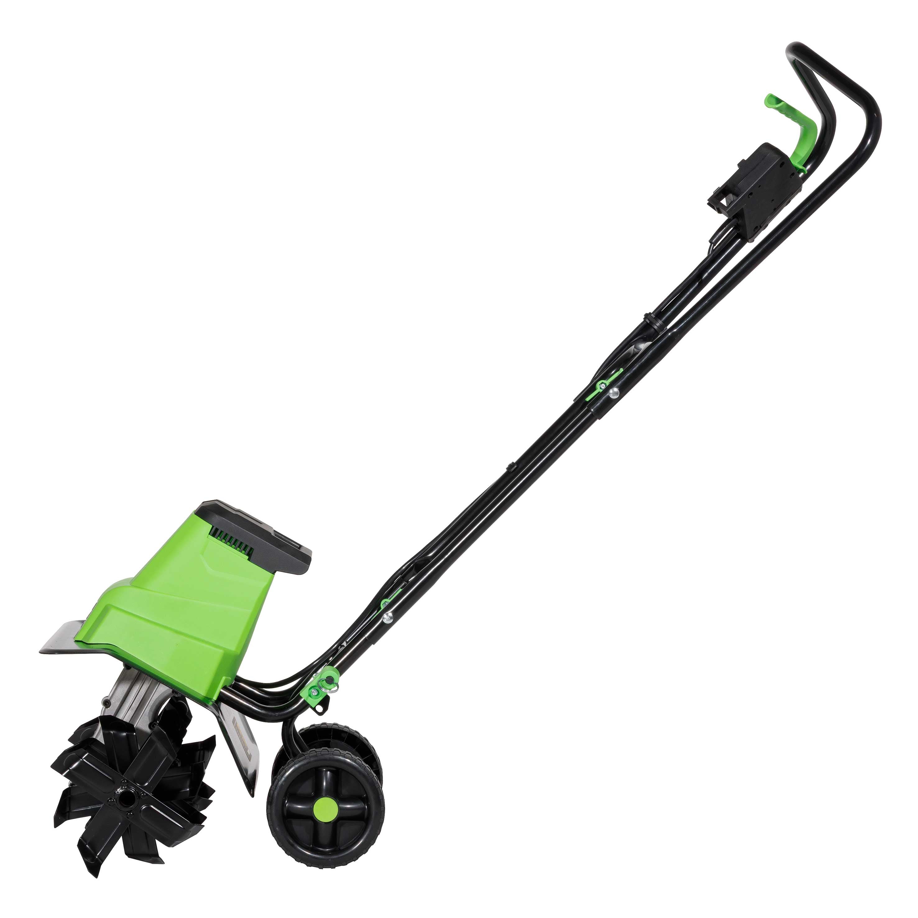1500W Electric Tiller Cultivator - 40cm Working Width, 6 Steel Blades, 10m Power Cord - Heavy Duty Garden Soil Cultivator for Planting, Weeding & Landscaping (Model DG217)