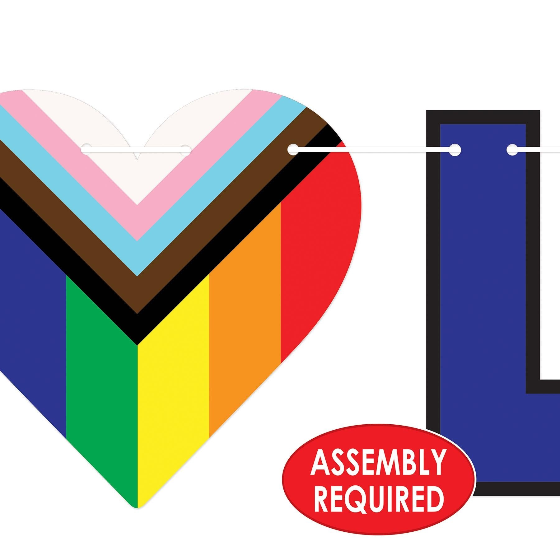 12 Pack Beistle Love Is Love Party Streamers - Rainbow Pride Decorations for LGBTQ+ Weddings, Pride Parades & Birthday Celebrations