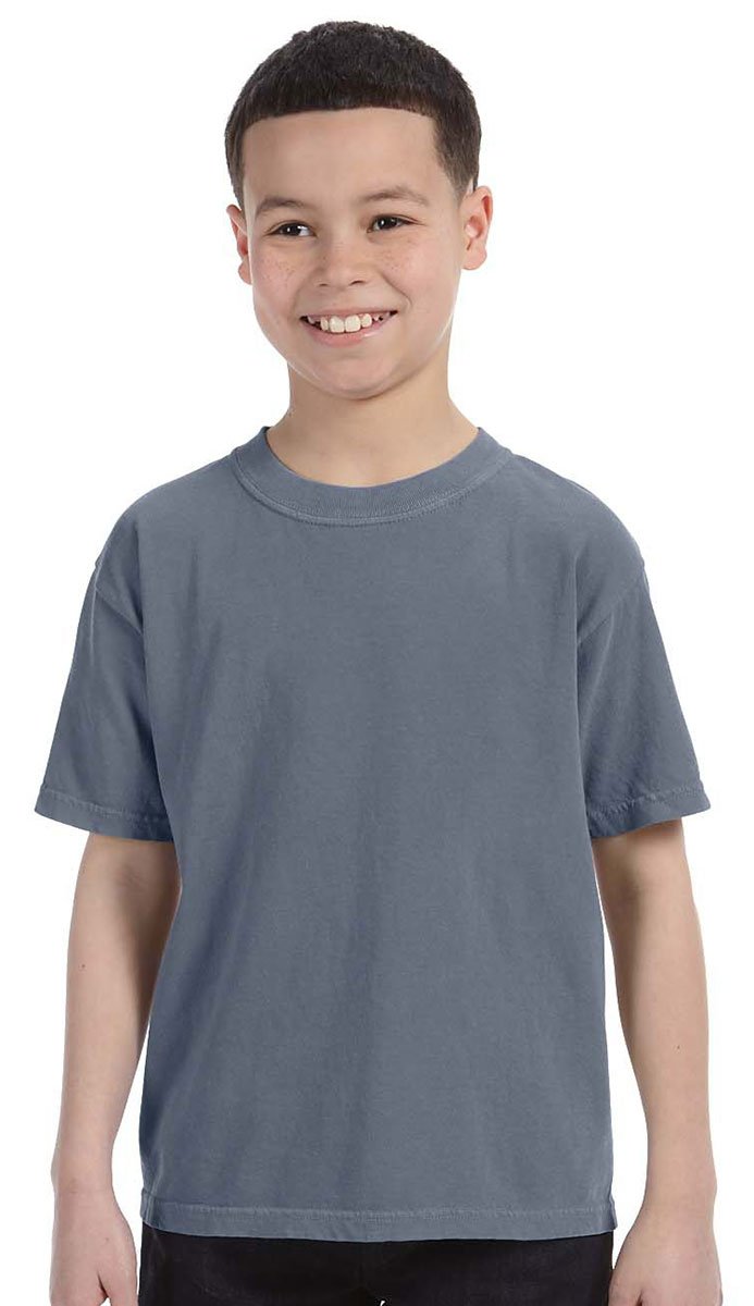 Comfort Colors Youth Garment Dyed Ringspun T-Shirt 9018 - Soft Vintage Washed Cotton Tee for Boys & Girls - Perfect for School, Casual Wear & Family Outings
