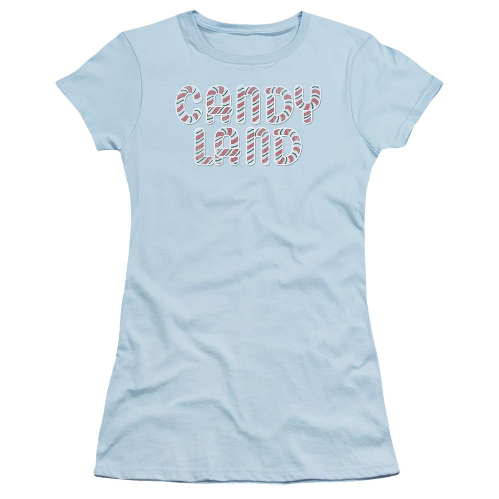 Candy Land Logo Juniors' Sheer Fitted T-Shirt for Girls | Official Licensed Apparel | Perfect for Birthday Parties, Halloween & Casual Wear