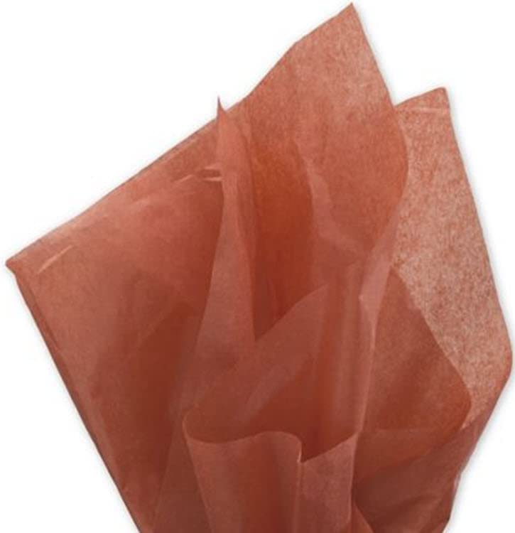 Premium Solid Color Tissue Paper - Cinnamon Brown, 20 Sheets, Gift Wrapping & Craft Supplies for DIY, Party Decor, and Packaging