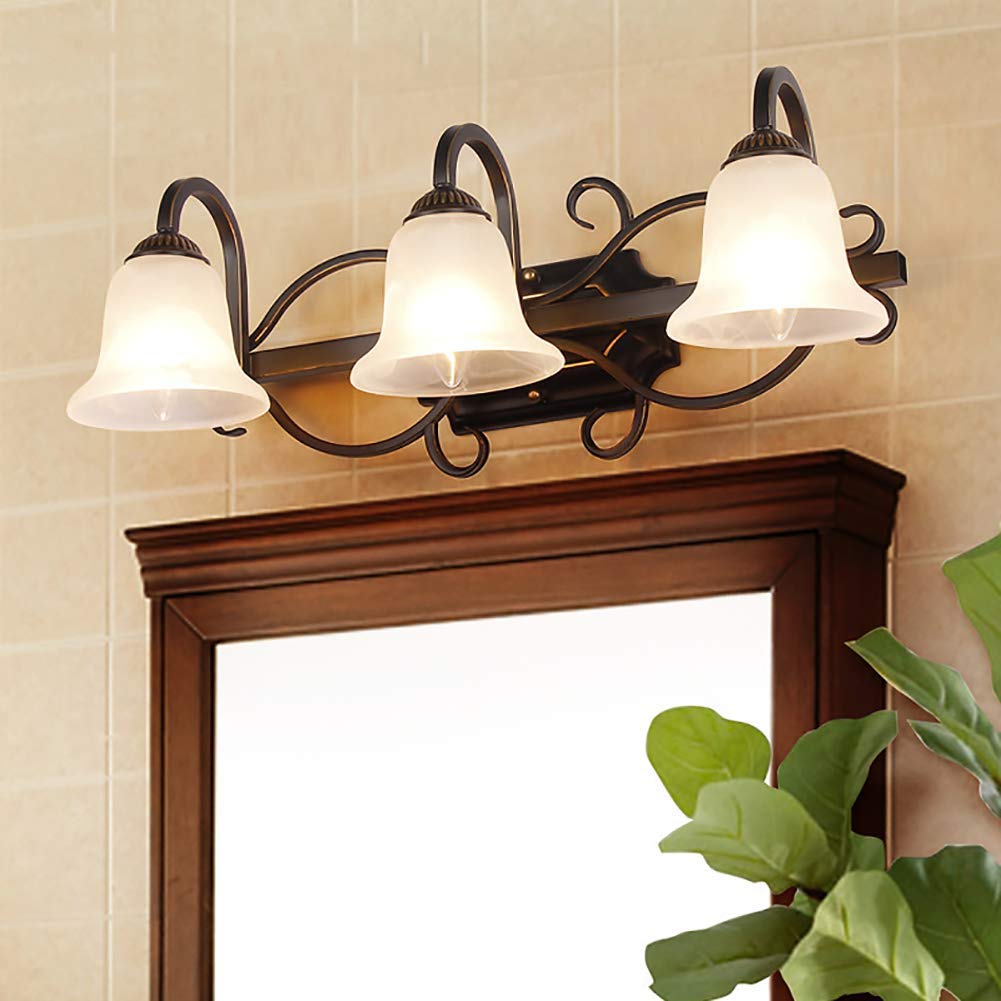 FMOGE LED Mirror Light for Bathroom Vanity - American Style Dressing Table Mirror Lamp with European Design, Perfect for Makeup, Shaving & Home Decor