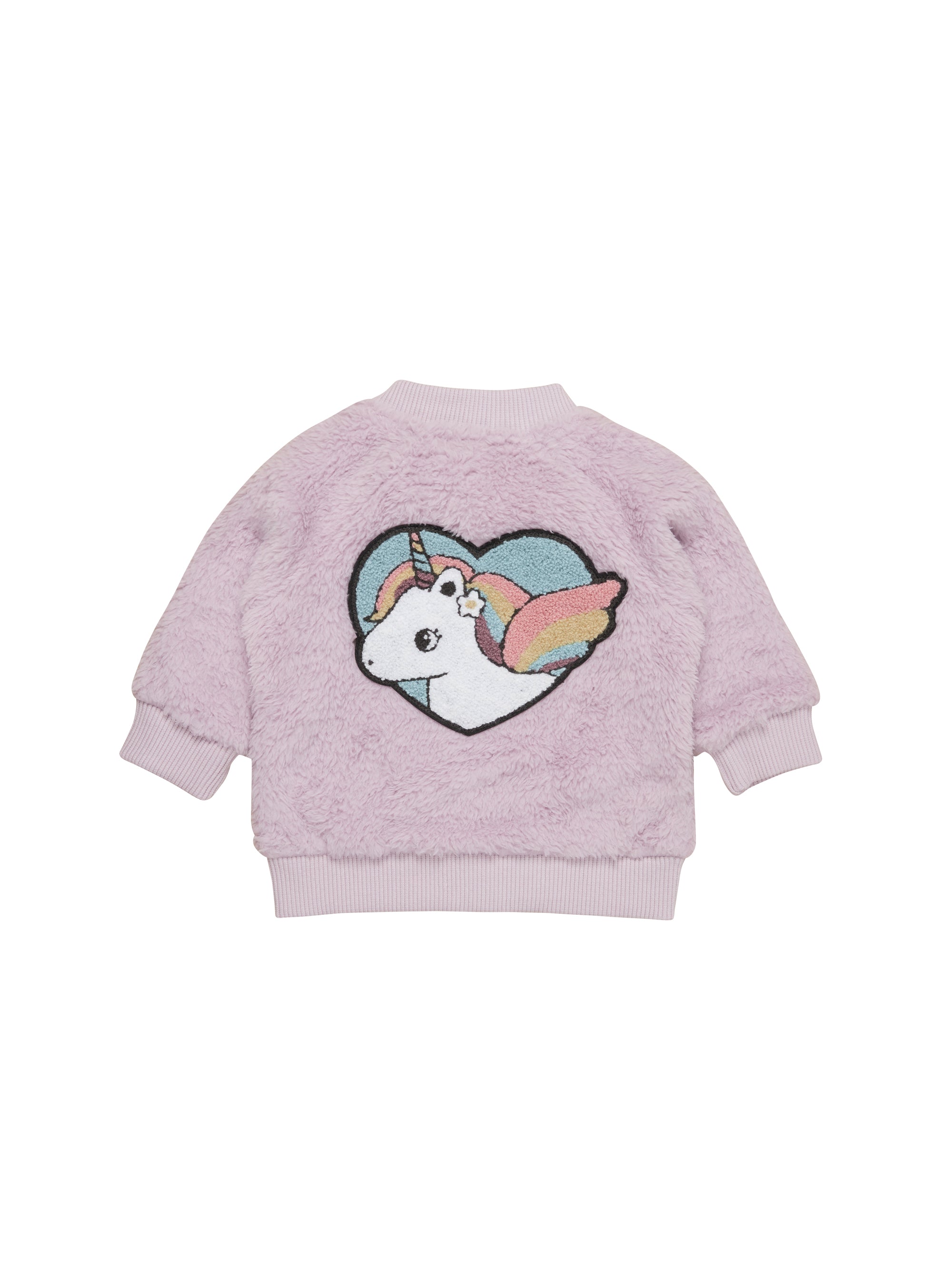 Huxbaby Unicorn Fur Jacket for Kids - Soft & Warm Winter Coat - Cute Unicorn Print Outerwear for Girls & Boys - Perfect for School, Playdates & Outdoor Adventures