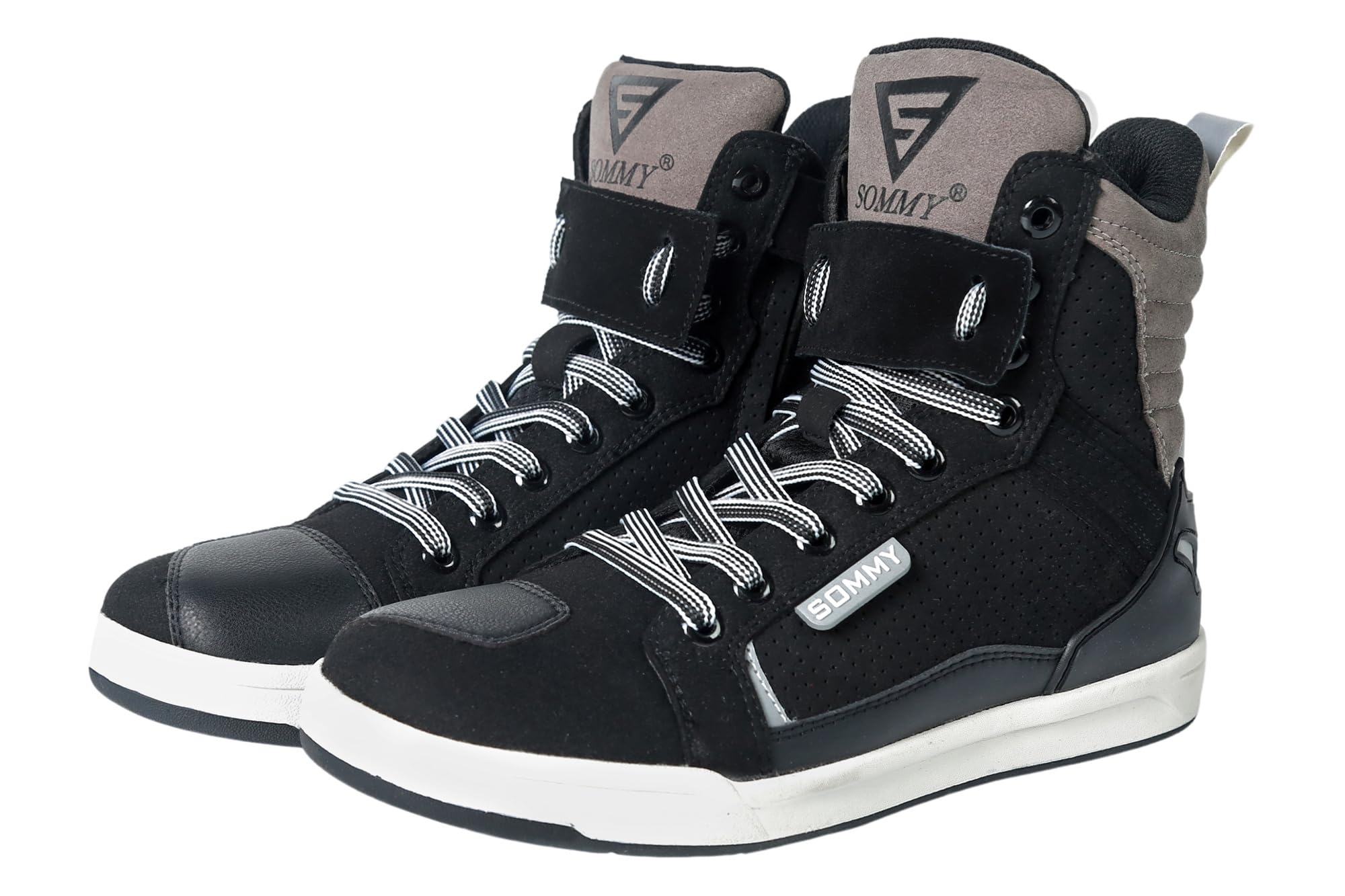 Men's Motorcycle Riding Boots - Anti-Slip Street Bike Shoes for Outdoor Trekking, Hiking & Work | Durable Safety Footwear for Motorcyclists & Adventure Enthusiasts