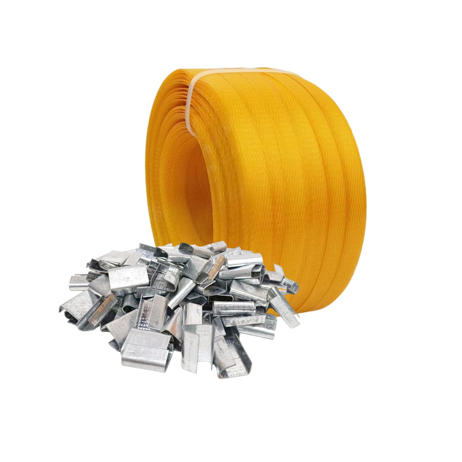 Heavy Duty Plastic Strapping Kit - Manual Packaging Tool for Secure Banding & Bundling | Poly Strap Kit for Shipping, Moving & Storage | Durable Strapping Solution for Boxes, Pallets & Industrial Use
