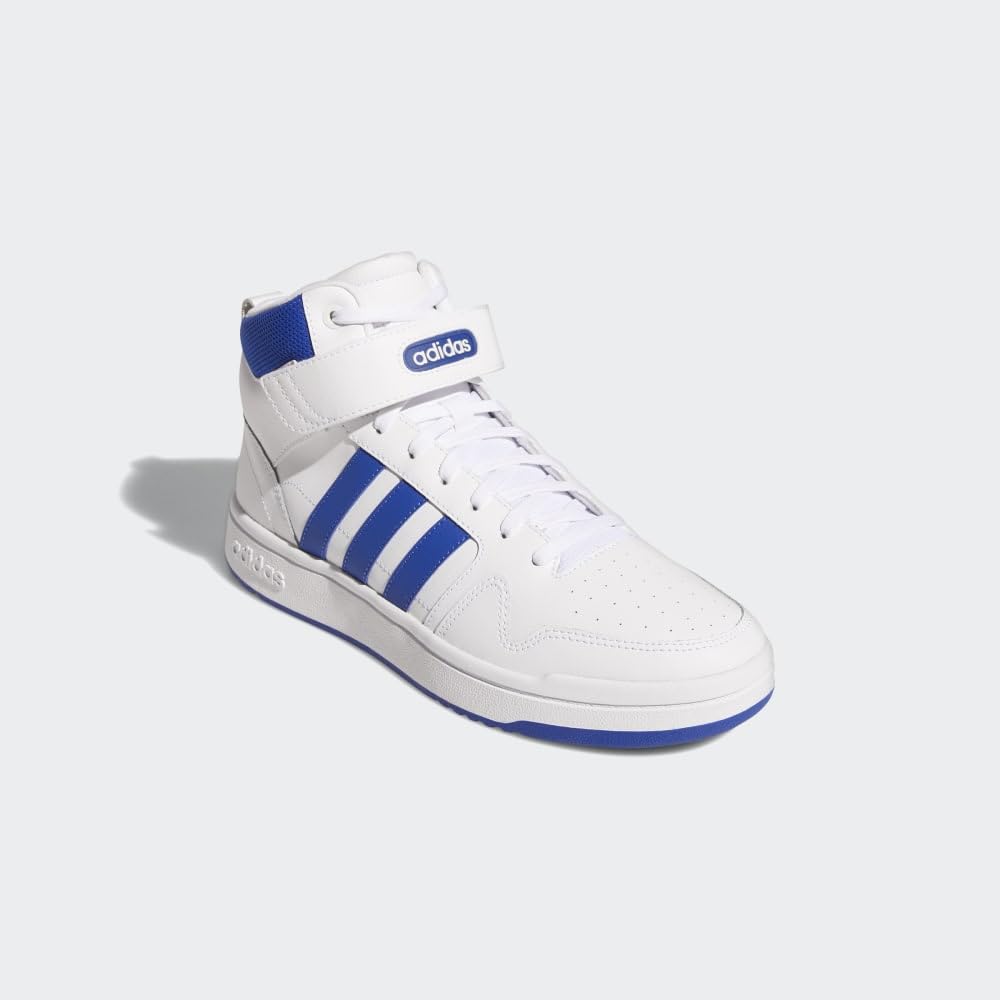 Adidas Kids' Postmove Mid Basketball Shoes - High-Top Sneakers for Boys & Girls - Breathable Comfort for School, Sports & Play