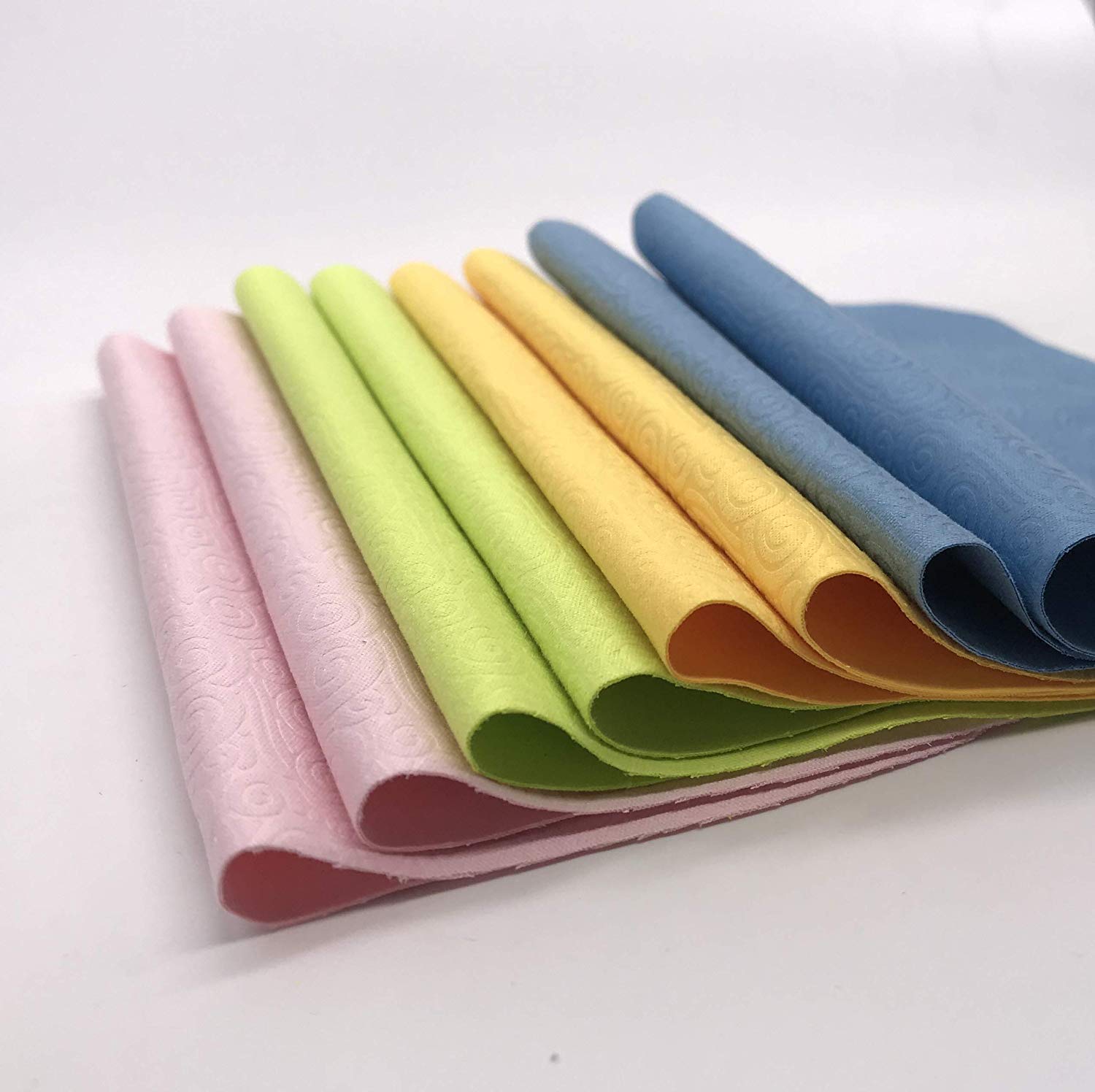Premium Microfiber Eyeglass Cleaning Cloth Kit (8-Pack, 4 Colors) - Ultra-Soft Lens Cleaning Cloths for Glasses, Watches, Cameras, Smartphones, iPads, Tablets & Laptop Screens - Scratch-Free Screen Cleaner for Daily Use at Home, Office & Travel