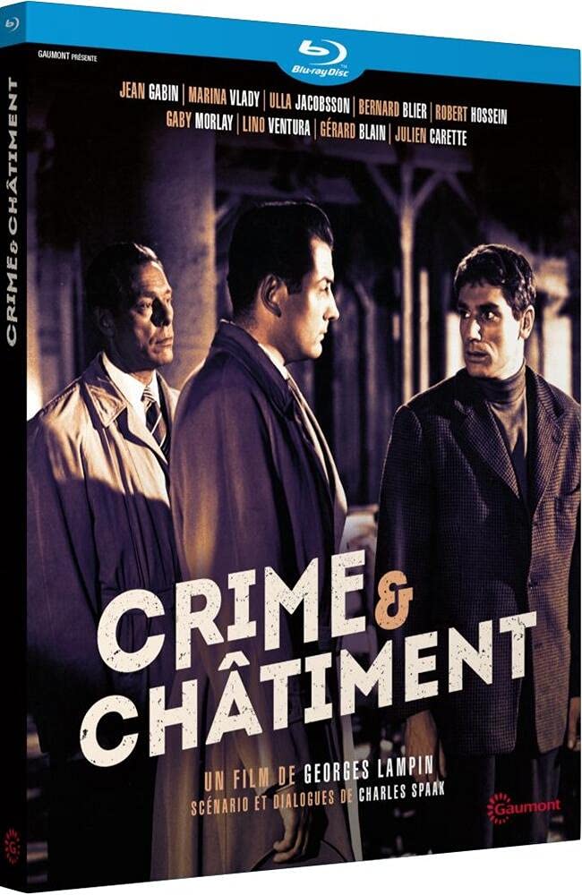 Crime and Punishment (1956) Blu-Ray - Region A/B/C Import from France | Classic Crime Drama Film for Movie Collectors & Film Enthusiasts
