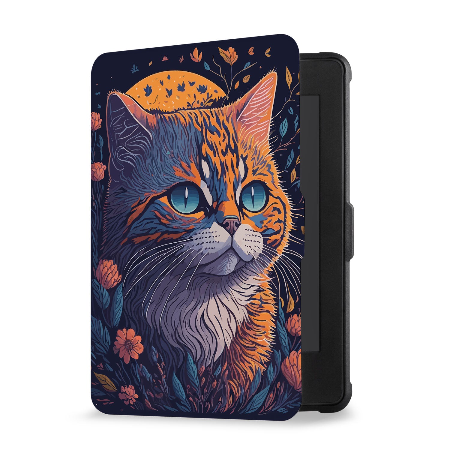 Cute Cat Kindle Case - Protective Cover for Kindle E-Reader - Perfect for Reading at Home, Travel & Gifts