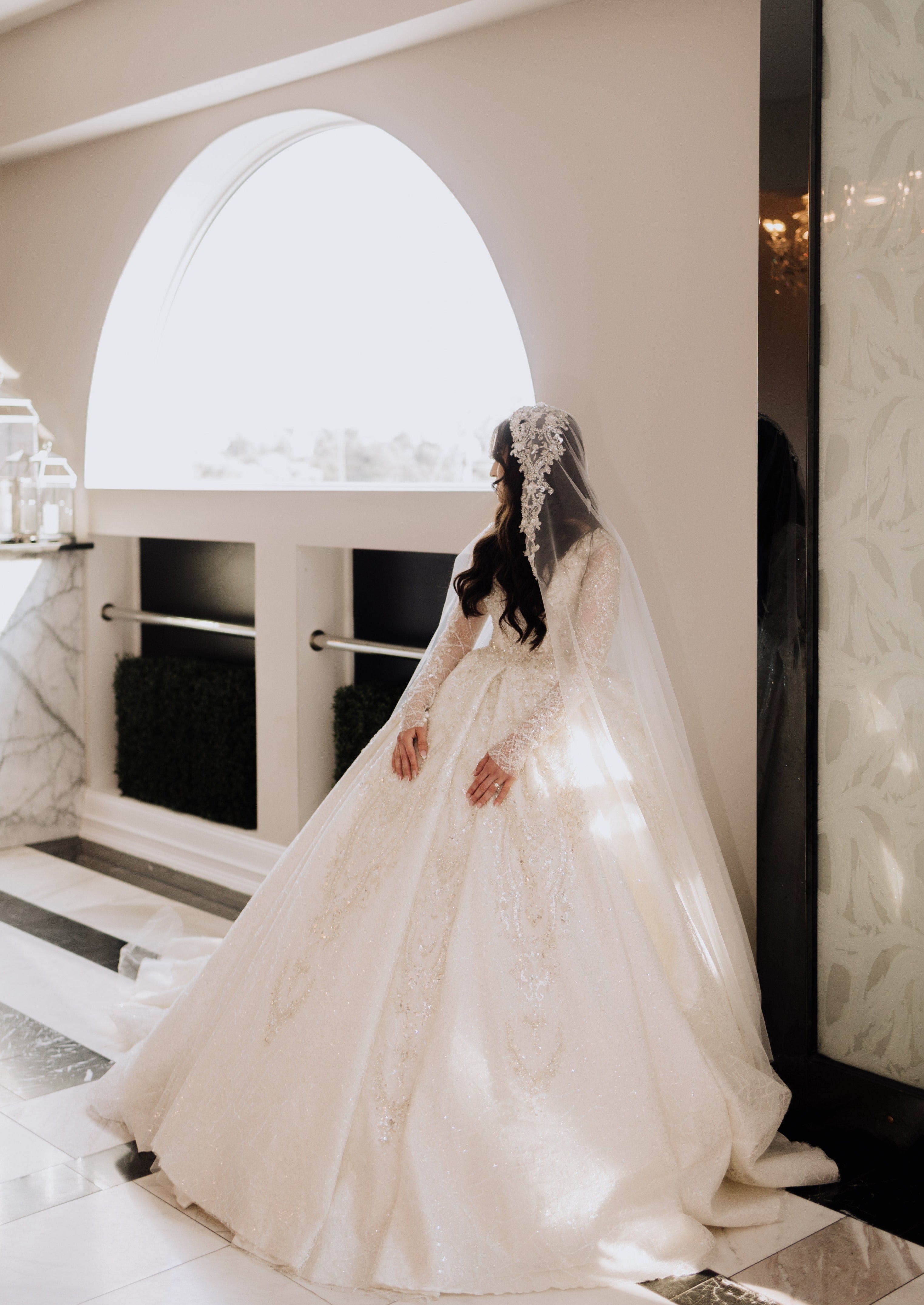Custom Made Luxury Wedding Dress - Vintage & Pre Loved Bridal Gown (Amal Style) | Perfect for Second Weddings, Vow Renewals & Sustainable Bridal Fashion