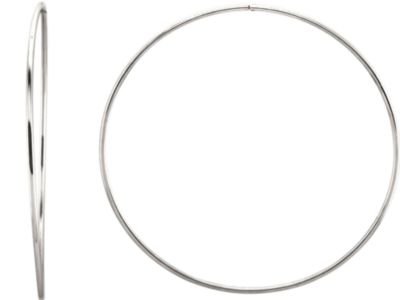 925 Sterling Silver Endless Hoop Earrings for Women - Hypoallergenic Dainty Tube Hoops - Perfect Gift for Her, Birthday, Anniversary, Wedding | Everyday Wear, Office, Date Night, Special Occasions