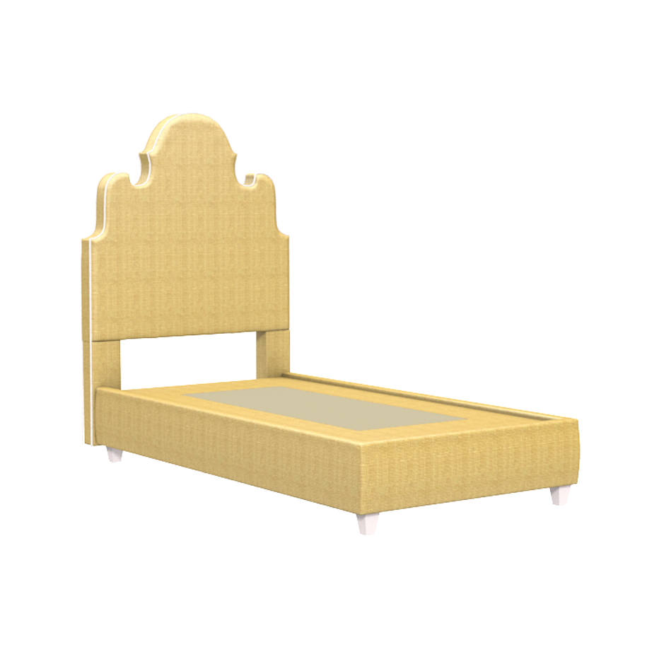 Charleston Platform Bed in Natural Raffia - Modern Boho Bed Frame for Bedroom - Perfect for Guest Rooms, Master Suites & Coastal Home Decor