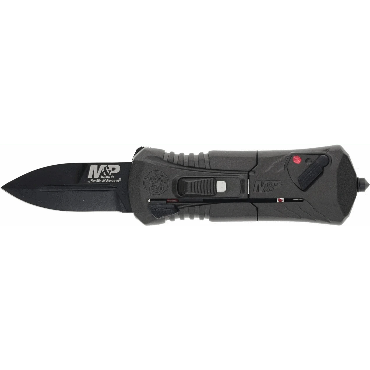 S&W M&P OTF Compact Black Automatic Knife - EDC Pocket Knife for Outdoor, Camping, Survival & Everyday Carry