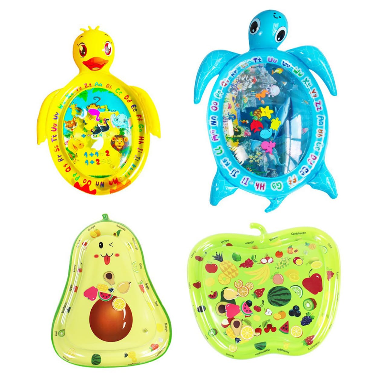ULDIGI 1pc Cartoon Floating Water Play Mat for Babies - Inflatable Pool Pad for Toddlers, Kids Water Toy for Swimming Pools, Lakes & Beach - Green Color