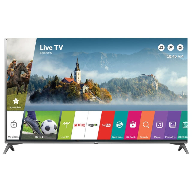 LG 49UJ6500 49-Inch 4K Ultra HD Smart LED TV with HDR, webOS 3.5, Built-in WiFi - Perfect for Home Theater, Gaming & Streaming Netflix, Hulu, Disney+