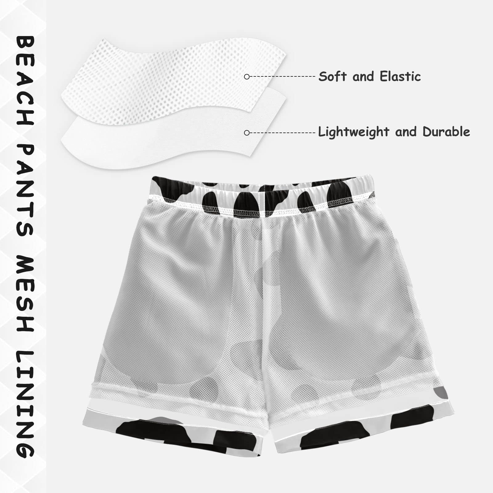 **JUDIAN Boys Swim Trunks - Quick Dry Cow Print Swim Shorts for Toddlers & Kids | Beach, Pool & Water Play Outfit**    *Optimized for Google SEO with keywords like 