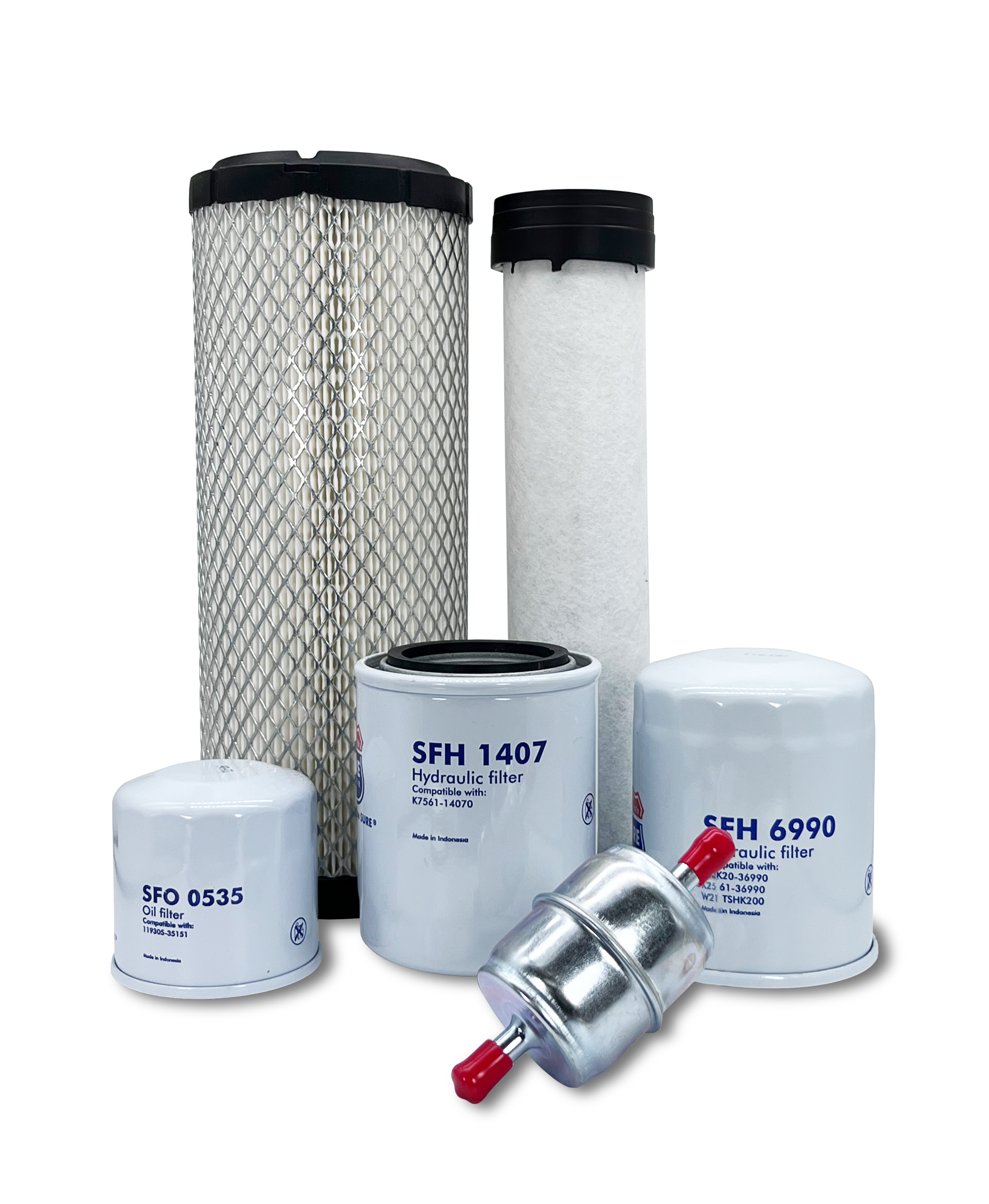 HERO® Maintenance Filter Kit for Kubota RTV900T9 Utility Vehicle - Engine Oil, Air & Fuel Filters Replacement Set - Perfect for Off-Road, Farm & Construction Work