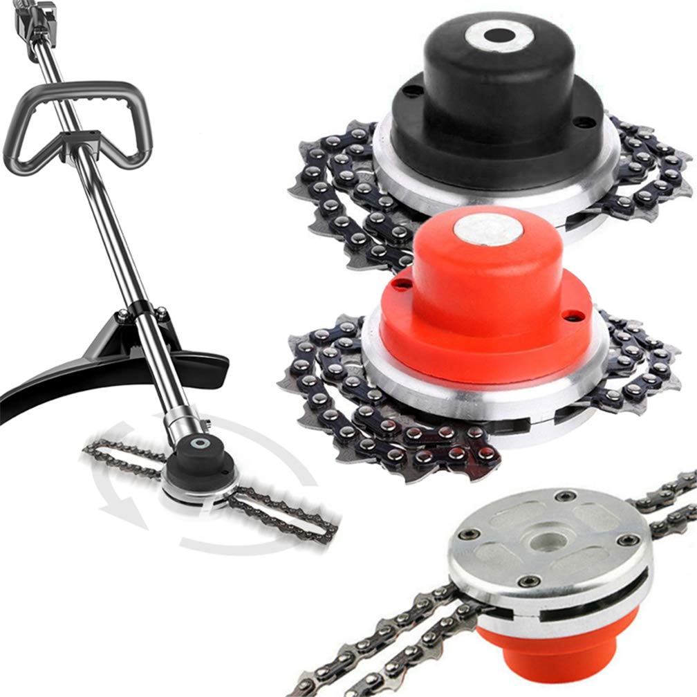 Lawn Mower Chain Grass Trimmer Head - Black Brushcutter Replacement Part for Garden Trimmer & Grass Cutter Tools | Perfect for Yard Maintenance, Landscaping & DIY Lawn Care