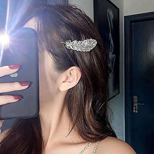 FAMEZA Pearl Hair Claw Clips for Women & Girls - Large Hair Clips for Thick or Thin Hair - Bling Hair Accessories for Birthday Gifts, Weddings, Parties & Daily Styling