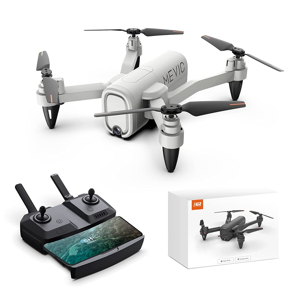Foldable 1080P HD Camera Drone with Altitude Hold & Follow Me - RC Quadcopter Helicopter for Kids, Beginners & Adults - Perfect for Aerial Photography, Outdoor Adventures & Gifts (Gray)