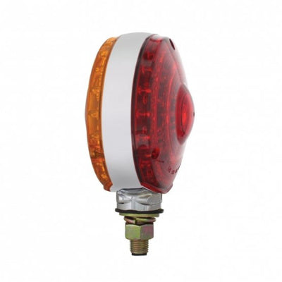 United Pacific 4 Amber/Red LED Pedestal Lights - Durable Marine & RV Safety Lighting for Boats, Trailers, and Emergency Vehicles