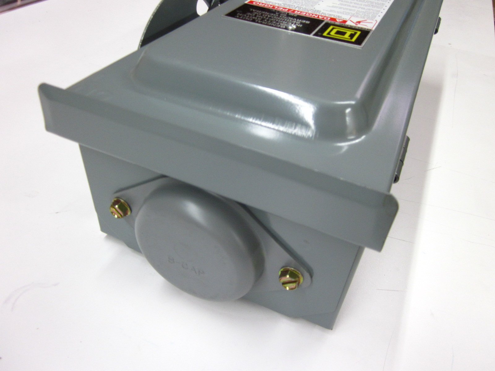 Square D 60 Amp 240V AC Single Throw Safety Switch 2 Pole - Heavy Duty Electrical Disconnect for HVAC, Water Heaters & Industrial Equipment