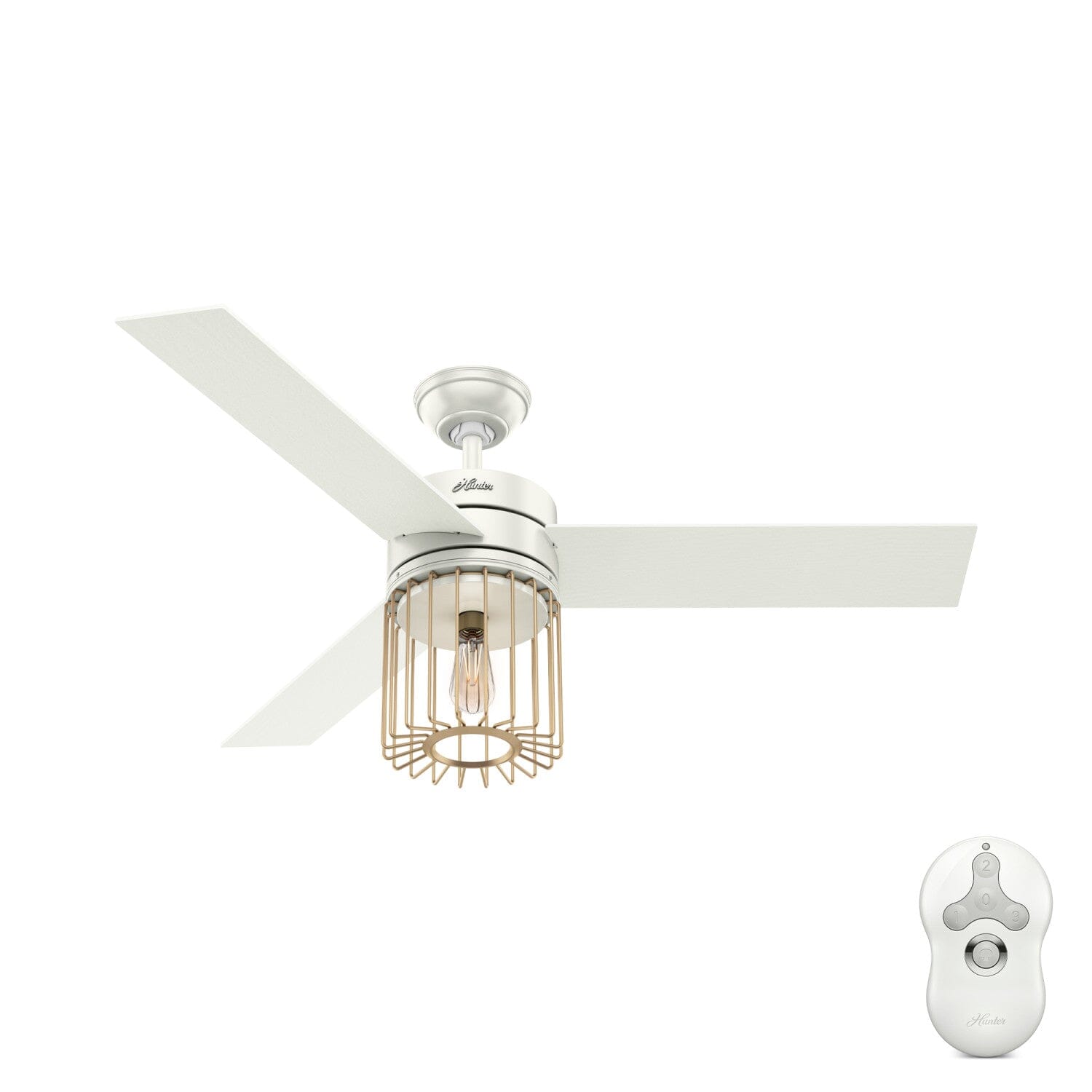 52 Inch Ronan LED Light - Modern Ceiling Fan with Bright LED Lighting for Living Room, Bedroom, and Office