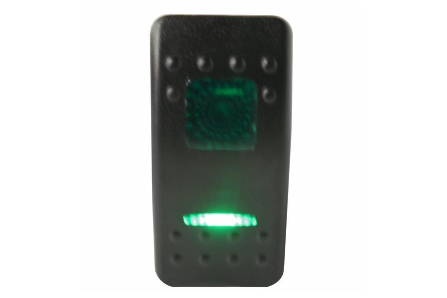 Bulldog Winch Rocker Switch ON/OFF 5 Pin Green - Heavy Duty Off-Road Winch Control for Jeeps, Trucks & ATVs